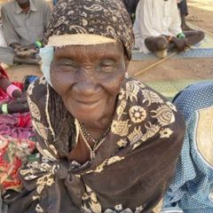 JOY FILLS THE FACES OF PATIENTS WITH NEWLY RESTORED SIGHT.