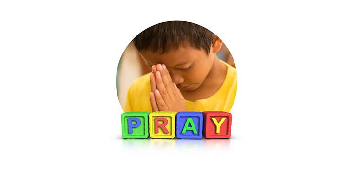 Boy praying