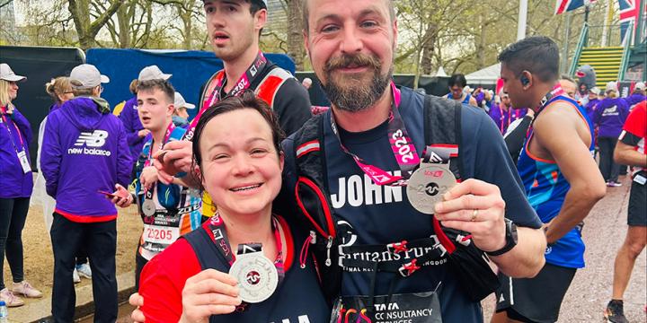 london marathon runners