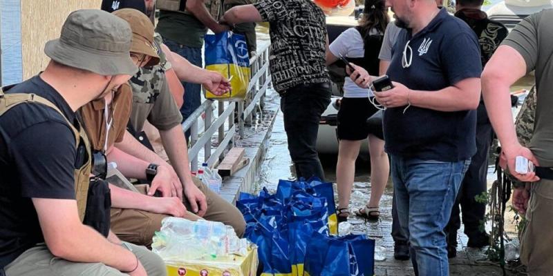  Ukranian Church partners preparing aid to distribute to victims of flooding in Kherson