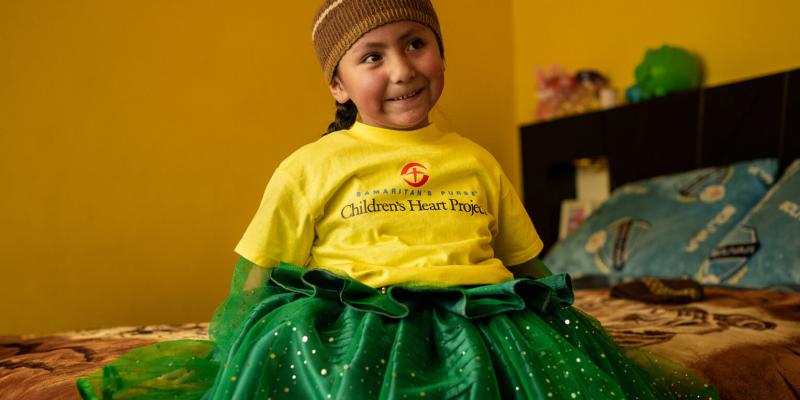 Madelyn received heart surgery through Children's Heart Project.