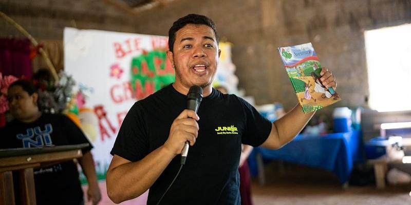 After they hear the Gospel and receive a shoebox gift, children are invited to The Greatest Journey discipleship course.