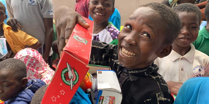 boy grinning in west africa