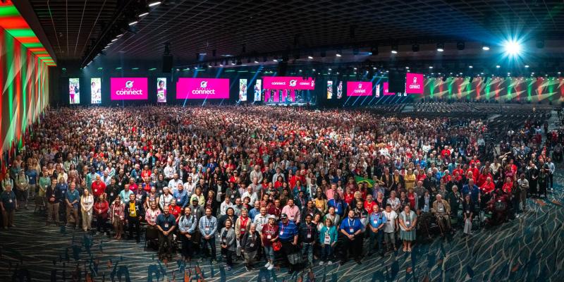 <strong>Global Connect:</strong> We gathered with thousands of partners, volunteers, and churches from all over the world to celebrate what God is doing through Operation Christmas Child.<br><small>Photo: Samaritan's Purse</small>