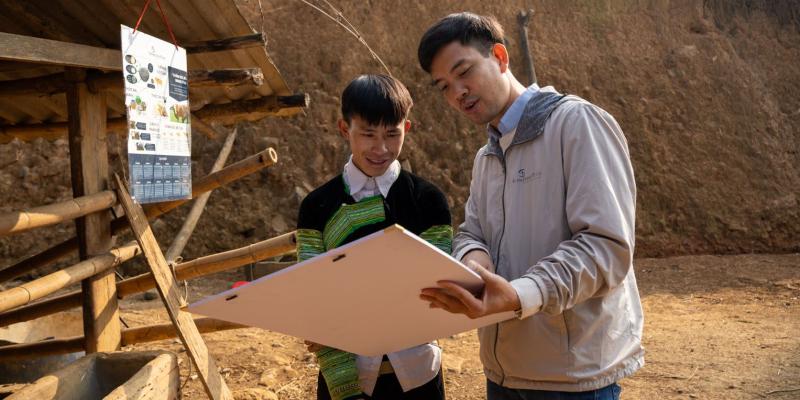 Samaritan's Purse staff members are diligent to teach, equip, and support each family in the livelihoods program so that their businesses and livestock can thrive.
