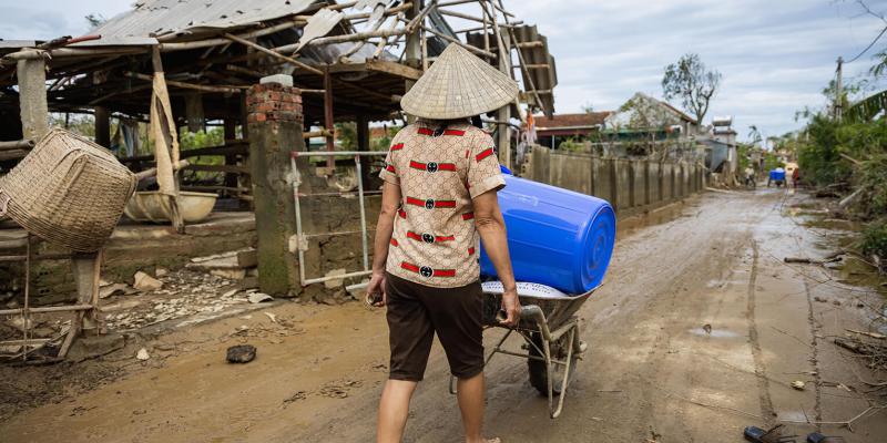 Typhoon Bualoi is the latest storm to hit Vietnam this year, unleashing torrential downpour that flooded entire cities in the central region of the country.