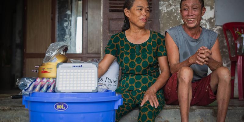 Canh and her husband, Siu, had lost all hope after Bualoi destroyed their home and village—that’s until Samaritan’s Purse arrived with essential supplies for them and their entire community.