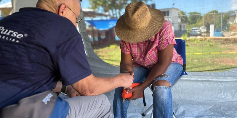 Nurses and doctors treated her injuries, listened to her story, prayed with her, and encouraged her with God’s Word. She said that simply talking through the trauma of recent weeks brought relief after so many long days of strain and loss.