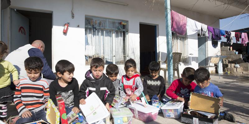 Many children who receive shoebox gifts have never received a present before.