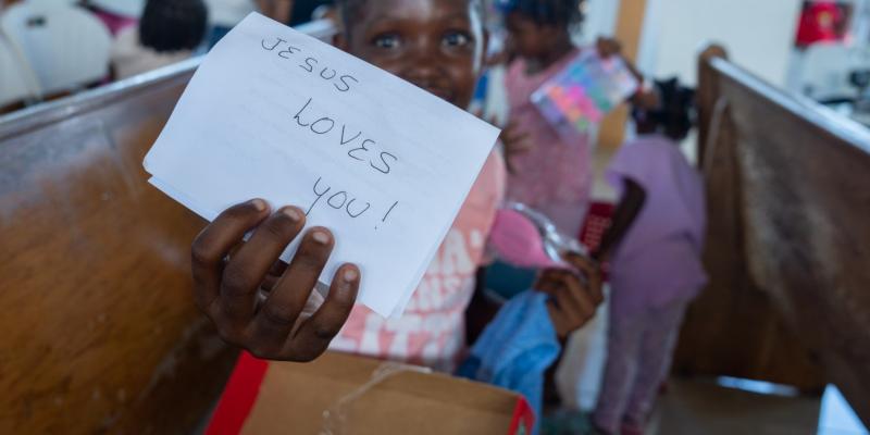 This was our message for every child: "Jesus loves you!”