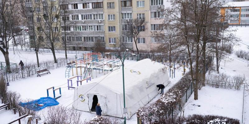 In our warming centers like the one pictured here, Samaritan’s Purse has served over 3,000 Ukrainians a hot beverage and meal while engaging in Gospel conversations.