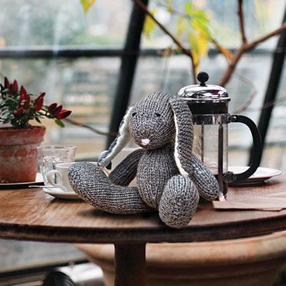 cuddly knitted bunny