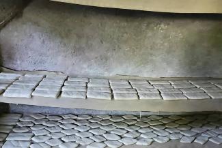 Dough has been shaped and is ready to be cooked in an oven that a savings group purchased after being trained by Samaritan’s Purse on how to create and manage a business plan.