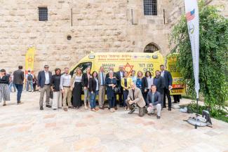 The ambulance was provided by Samaritan’s Purse in partnership with Harvest Church in California and Hawaii.