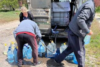 Delivering Fresh Water Despite Drone Attacks