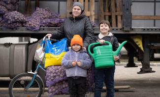 Samaritan’s Purse recently blessed families in Eastern Ukraine with seed potatoes. Today the vegetables are growing to provide sustenance for the year ahead.