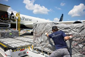 Samaritan's Purse has also just flown over 500 household tents for families. We have dozens of staff members in the region right now.