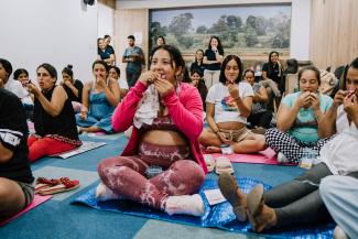 While at the clinic, the women participate in several interactive activities and hands-on demonstrations to better equip them for motherhood.