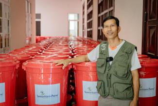 Chuong joined Samaritan’s Purse as a volunteer to help his own community in Vietnam recover from the devastation inflicted by recent storms.