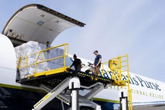 Relief Supplies Airlifted to Lebanon