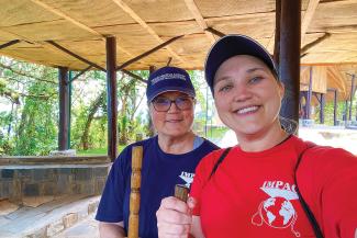 They also enjoyed spending time exploring the surrounding area together.