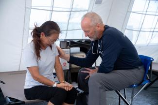 Each patient who walks into the Samaritan’s Purse clinic hears the Gospel and is prayed for. Aega was overwhelmed by God’s presence at our clinic and rededicated her life to the Lord.