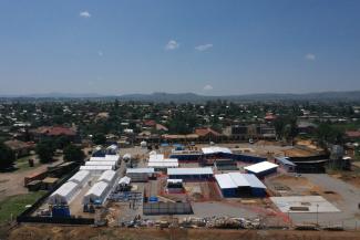 The treatment centre in Bunia required constructing a medical campus designed for treating patients and protecting surrounding areas from spread of the disease.