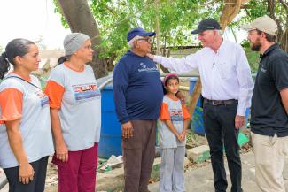 Graham met with Pastor Eusebio and his family, encouraging them and praying over them as they continue to serve fellow Venezuelans in Jesus’ Name.