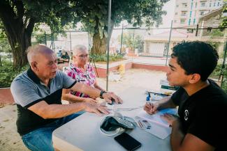 Gabriela and Lucas were among the first patients treated by our staff when the programme started in March.