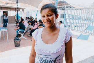 Minutes after crossing the border into Colombia, Maria entered the Samaritan’s Purse clinic where she found the treatment she needed.