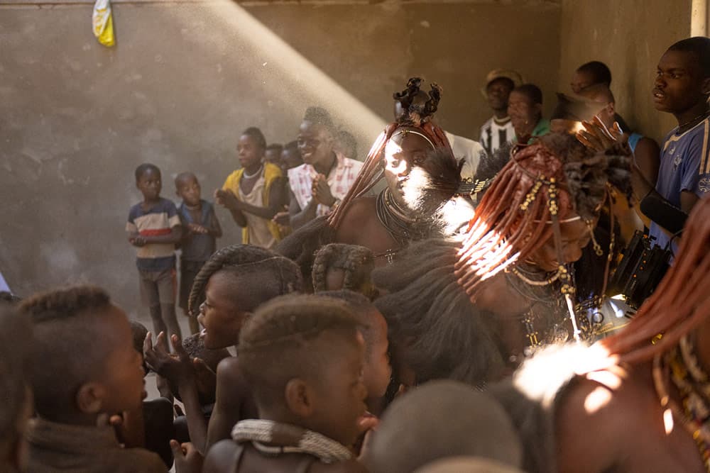 A Himba church service
