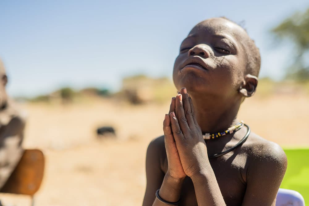 A child praying